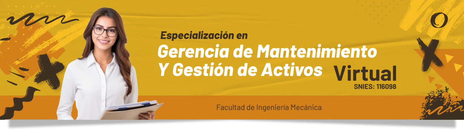 especializacion en gerencia de mantenimiento