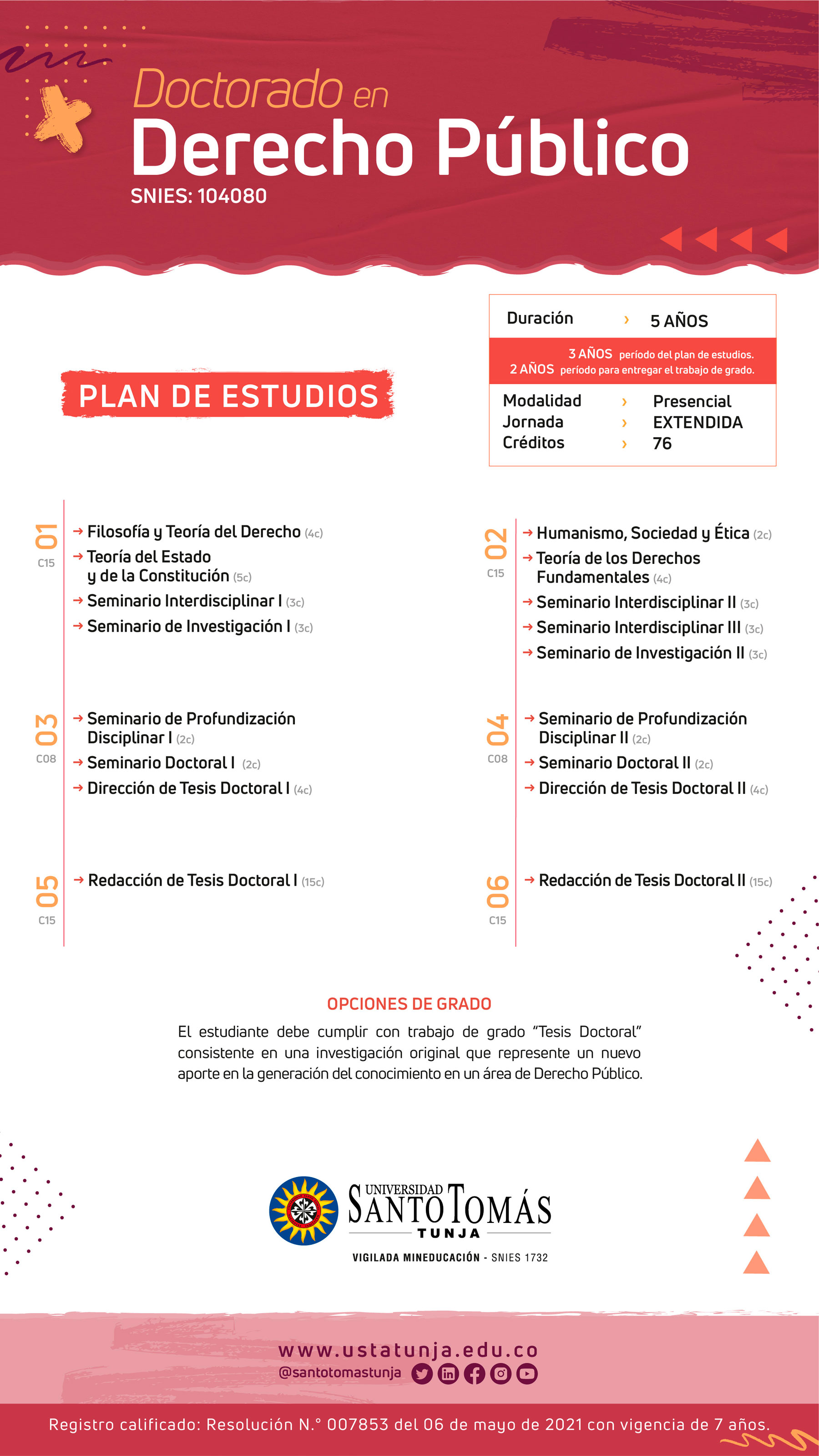 Plan de Estudios Doctorado en Derecho Oublico Presencial 2022 2