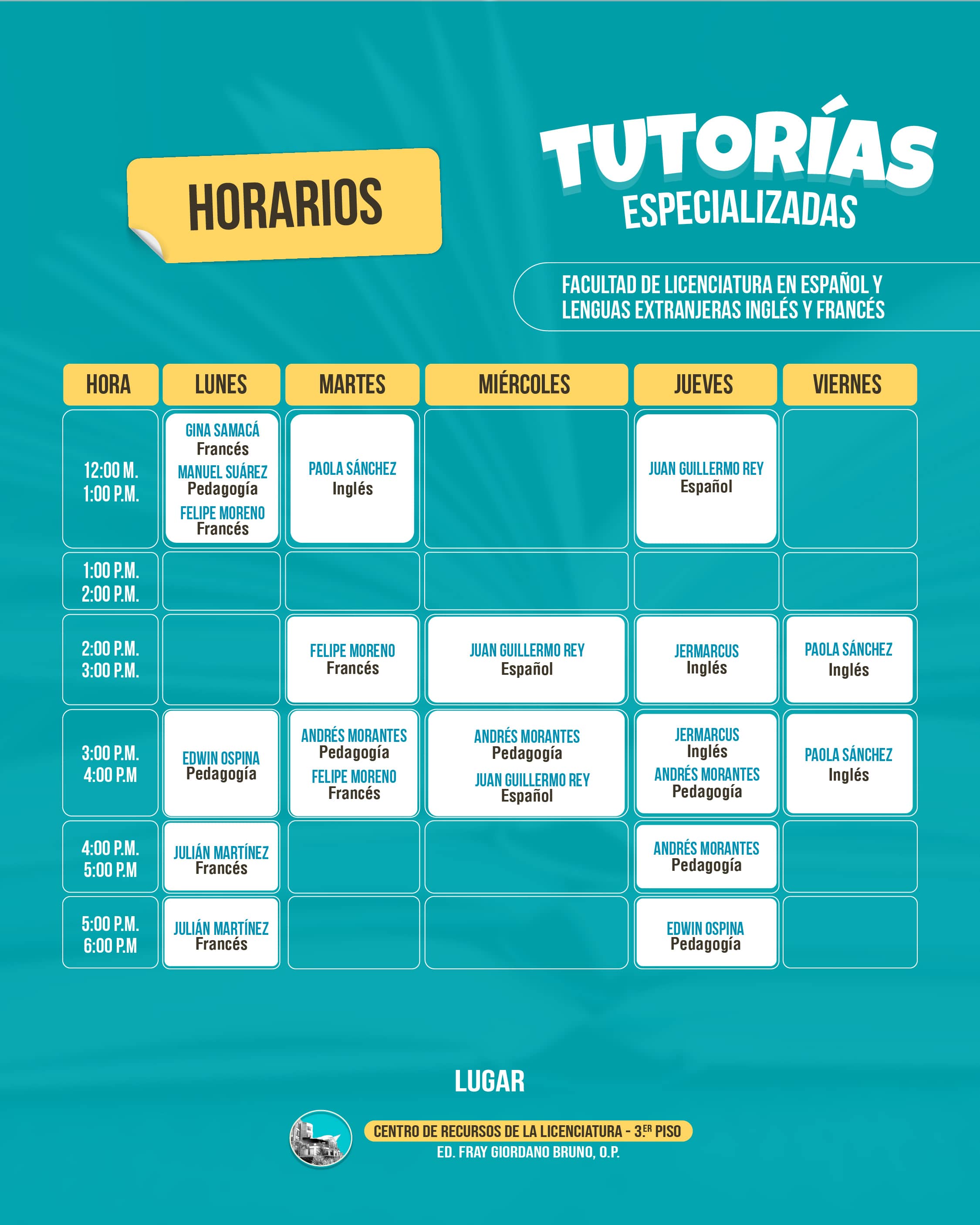 tutorias especializadas lenguas 2025 2 2