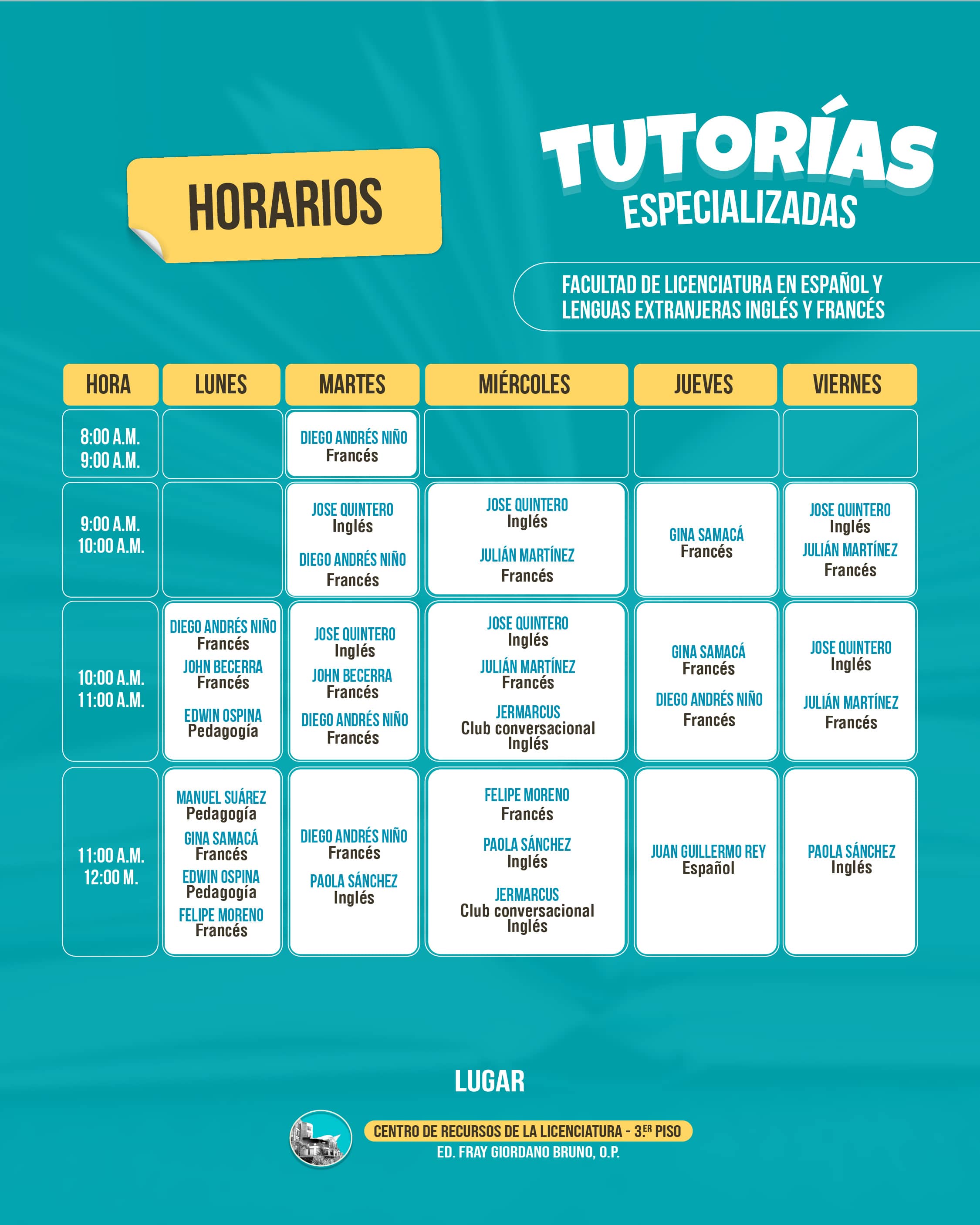 tutorias especializadas lenguas 2025 2