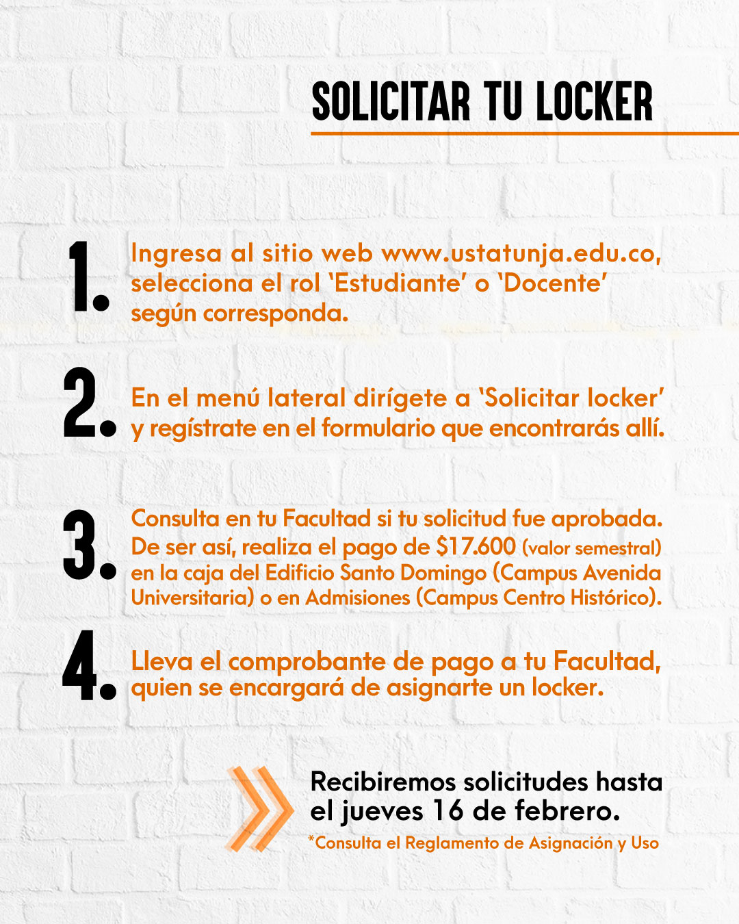 Asignacion Lockers Santoto Tunja 2