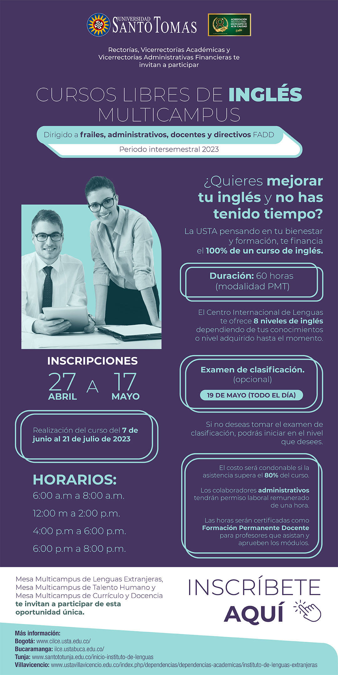 Publicidad cursos FADD