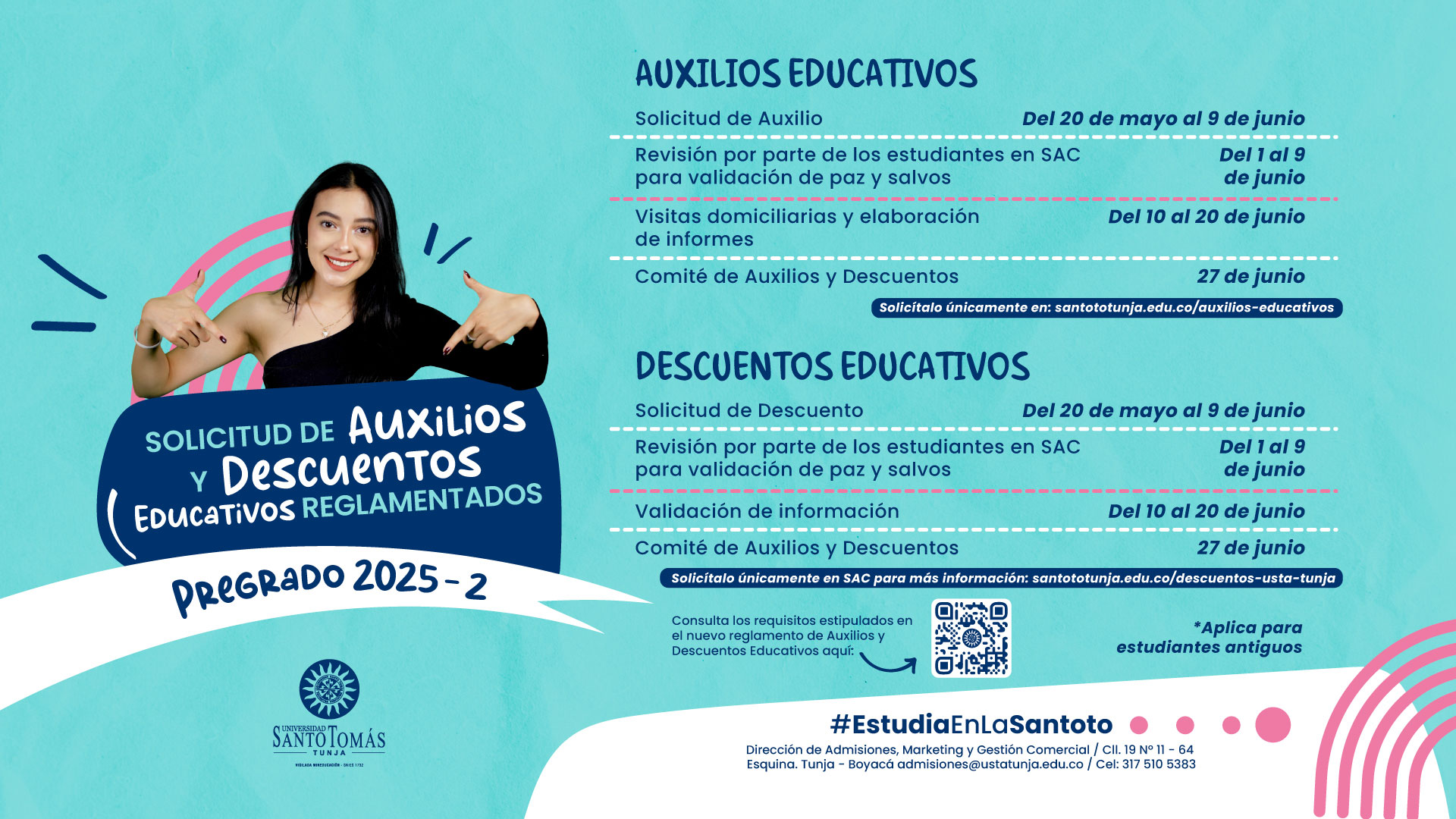 auxilios y descuentos pregrado 2025 pantallas