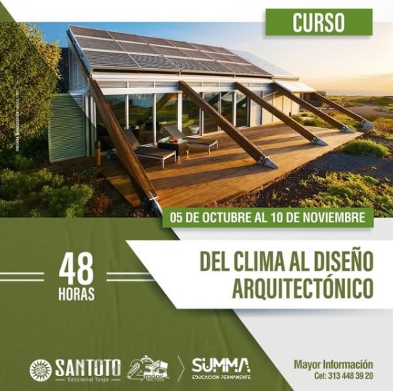 Curso del clima al diseño arquitectonico 5 Oct - 10 Nov