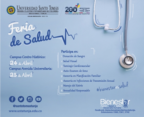 Participa de la Feria de la salud y lleva un estilo de vida sano