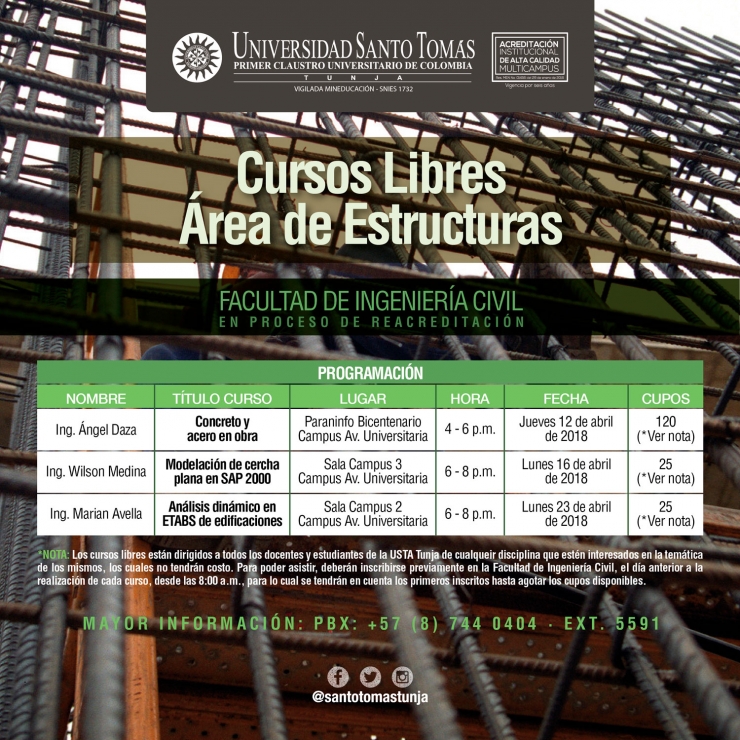 Cursos Libres Área de Estructuras