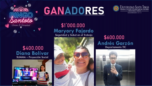 Ganadores Bingo de Amor y Amistad
