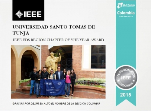 Facultad de Ingeniería Electrónica de la USTA Tunja, recibe reconocimiento internacional de la IEEE