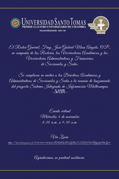 Lanzamiento del proyecto Sistema Integrado de Información Multicampus -SIIM