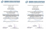 Reconocimiento XXXVI Congreso Interamericano De Ingeniería Sanitaria Y Ambiental