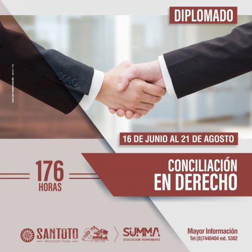 Inscríbete en el diplomado de Conciliación en Derecho