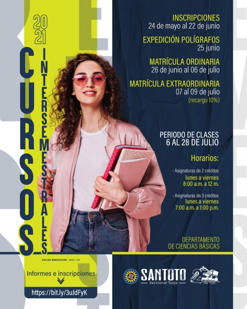 Inscríbete en los cursos intersemestrales del Departamento de Ciencias Básicas