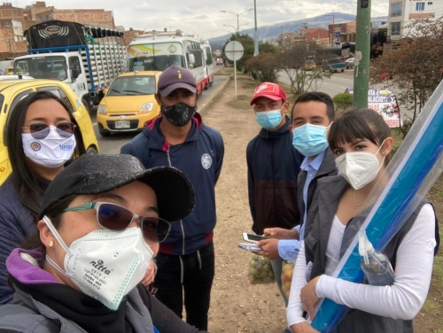Misión de monitoreo a caminantes