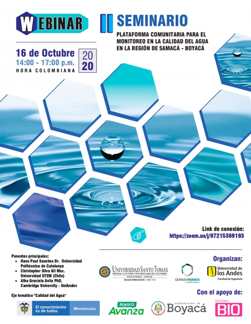 II Seminario, Plataforma Comunitaria para el monitoreo en la calidad del agua en la región de Samacá, Boyacá