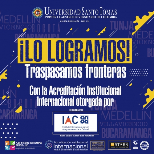 Universidad Santo Tomás obtuvo la Acreditación Institucional Internacional